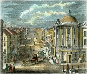 स्टेट स्ट्रीट, अल्बानी, न्यूयॉर्क, यूएसए, c1835 द्वारा अज्ञात