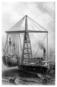 स्टीम डेरिक, 1866 द्वारा अज्ञात