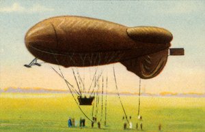 टोकरी, 1918, 1932 के साथ सुव्यवस्थित बैराज गुब्बारा। द्वारा अज्ञात