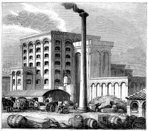 चीनी रिफाइनरी, साउथेम्प्टन, इंग्लैंड, जो 1851 में खुली द्वारा अज्ञात