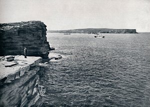 सिडनी प्रमुख, वाटसन बे में गैप पर, c1900। द्वारा अज्ञात