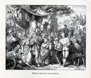 टेटज़ेल बेचना Indulgences, 1882 द्वारा अज्ञात