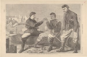 सेना में धन्यवाद दिवस - डिनर के बाद: विश-बोन हार्पर्स वीकली, वी ..., 3 दिसंबर, 1864। द्वारा अज्ञात