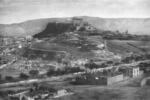 द एरोोपोलिस, पश्चिम और 1913 से एरोपैगस और माउंट हाइमेटस के एक दृश्य के साथ द्वारा अज्ञात