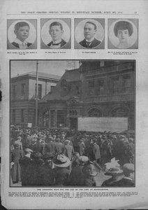 20 अप्रैल, 1912 को साउथेम्प्टन में द लॉस्ट ऑफ़ द लिस्ट ऑफ़ द एगॉनाइजिंग प्रतीक्षा। द्वारा अज्ञात