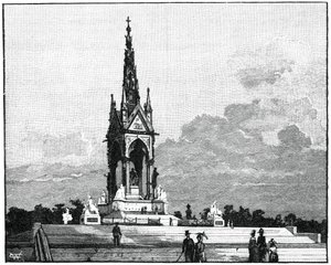 अल्बर्ट मेमोरियल, केंसिंग्टन, लंदन, 1900 द्वारा अज्ञात