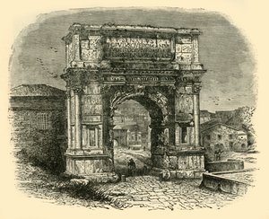 द आर्क ऑफ टाइटस, रोम, 1890। द्वारा अज्ञात