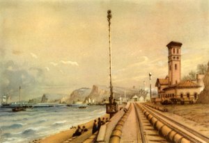 डावलिश में वायुमंडलीय रेलवे, 1847, 1945। द्वारा अज्ञात