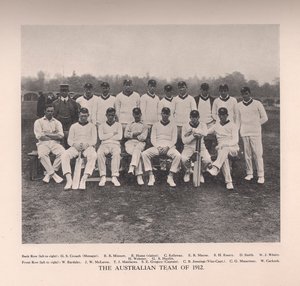 1912 की ऑस्ट्रेलियाई क्रिकेट टीम द्वारा अज्ञात
