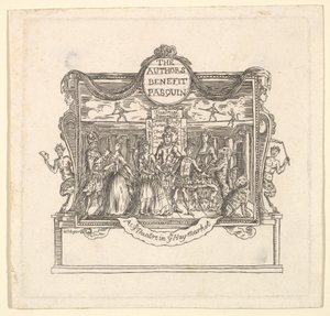 लेखक लाभ: पसक्विन, 1736। द्वारा अज्ञात