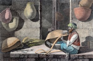 'द बास्केट मेकर', c1798 1822 द्वारा अज्ञात