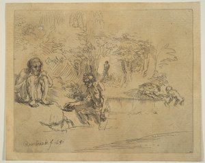 द बाथर्स, 1651। द्वारा अज्ञात