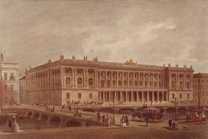 बर्लिन स्टॉक एक्सचेंज बर्गस्ट्रस में, 1860 के दशक की शुरुआत में 1870 के दशक में समाप्त हुआ द्वारा अज्ञात