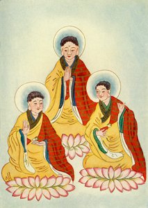 'द बुद्धिस्ट ट्रायड', 1922। द्वारा अज्ञात