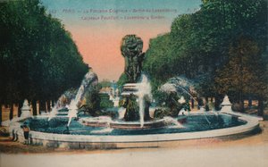 द कार्पपो फाउंटेन - लक्समबर्ग गार्डन, पेरिस, c1920 द्वारा अज्ञात