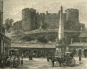 रेलवे स्टेशन, 1898 से कैसल। द्वारा अज्ञात