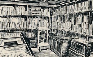 1929 में विंबर्न में द चाइन्ड लाइब्रेरी द्वारा अज्ञात