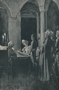 नेपोलियन और जोसेफिन का नागरिक विवाह, 9 मार्च 1796, 1896। द्वारा अज्ञात
