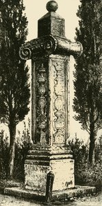 1890 में फ्रेंच का कॉलम, रेवेना, मेमोरी ऑफ गैस्टोन डी फिक्स के लिए सही किया गया। द्वारा अज्ञात