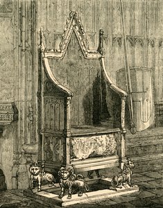 कोरोनेशन चेयर, 1881। द्वारा अज्ञात