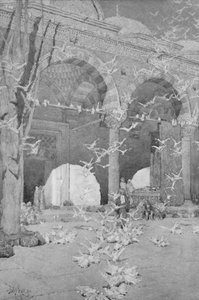 कबूतर मस्जिद का प्रांगण, 1913 द्वारा अज्ञात