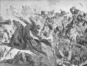 क्रीमियन युद्ध, 1854-56: बालाक्लाव की लड़ाई: द चार्ज ऑफ़ द लाइट ब्रिगेड, 1854, 1901। द्वारा अज्ञात