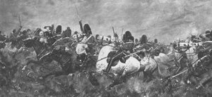क्रीमियन युद्ध, 1854-56: द रैली ऑफ़ द स्कॉट्स ग्रेस ... 1901 में बलाक्लाव में। द्वारा अज्ञात