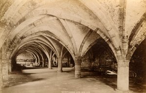 द क्रिप्ट, डरहम कैथेड्रल, 1893। द्वारा अज्ञात
