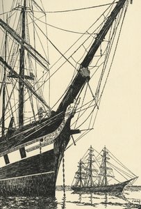 द कट्टी सर 1869, फालमाउथ हार्बर, 1938 में द्वारा अज्ञात