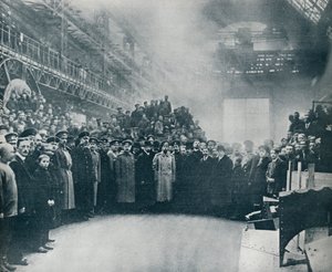 Czar, महान पुतिलॉफ़ म्यूनिशन एंड इंजीनियरिंग वर्क्स, 1914 में काम करने वालों के बीच लिया गया द्वारा अज्ञात