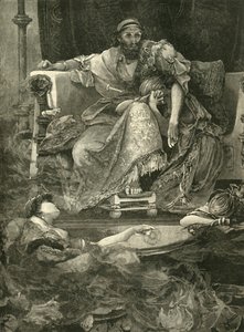 द डेथ ऑफ सरदानापालस, 1890। द्वारा अज्ञात