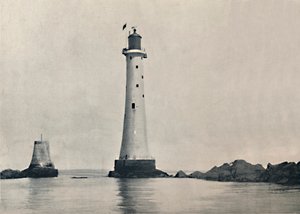 द एडिडिस्टोन लाइटस्टोन - द रॉक्स, 1895 दिखा रहा है द्वारा अज्ञात