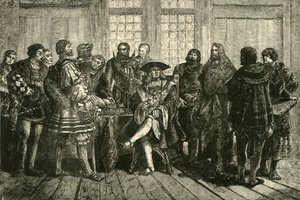 सम्राट मैक्सिमिलियन उनके समकालीन 1508-1519, 1890 के सबसे शानदार द्वारा घिरा हुआ है। द्वारा अज्ञात