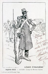 फ्रांसीसी विदेशी सेना, मैसन कार्रे, अल्जीरिया, 1833, 20 वीं शताब्दी द्वारा अज्ञात