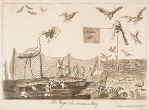 फ्रॉग हू वांटेड ए किंग, 14 जुलाई, 1789। द्वारा अज्ञात