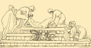 हेक्टर का अंतिम संस्कार, 1890। द्वारा अज्ञात