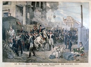 30 मार्च 1814, 1904 को पेरिस की रक्षा के दौरान गेट द क्लिच। द्वारा अज्ञात