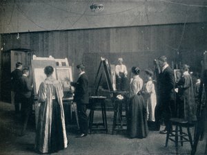 ग्लासगो स्कूल ऑफ आर्ट, लाइफ रूम में से एक, c1900 द्वारा अज्ञात