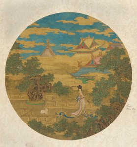 चंद्र महल में देवी चांग'ई, मिंग राजवंश, 16वीं-17वीं शताब्दी। द्वारा अज्ञात