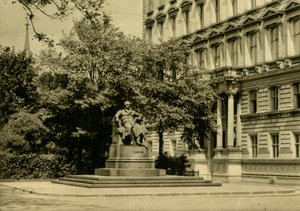 गोएथे स्मारक, वियना, ऑस्ट्रिया, c1935। द्वारा अज्ञात