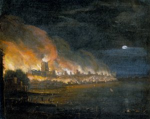लंदन की महान आग, 1666, सी 1666 द्वारा अज्ञात