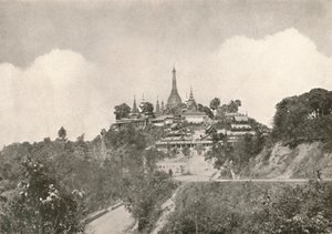 द ग्रेट पैगोडा, मौलमीन, 1900। द्वारा अज्ञात