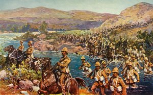 द ग्रेट टर्निंग मूवमेंट - क्रॉसिंग द रिट, 1901। द्वारा अज्ञात