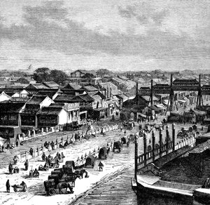 द हाई स्ट्रीट, पेकिंग, c1890 द्वारा अज्ञात