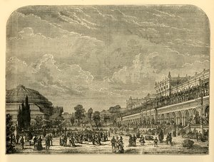 बागवानी उद्यान और प्रदर्शनी भवन, c1876। द्वारा अज्ञात