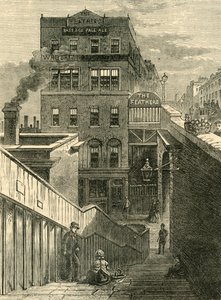 वाटरलू ब्रिज रोड में मकान, c1878 द्वारा अज्ञात