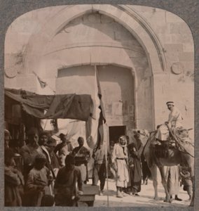 Jaffa गेट बंद, सुइयों की आँख दिखा रहा है, यरूशलेम, c1900 द्वारा अज्ञात