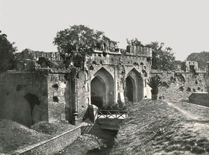 कश्मीरी गेट, दिल्ली, भारत, 1895। द्वारा अज्ञात
