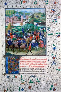 फ्रांस के राजा धर्मयुद्ध के लिए प्रस्थान, c1336, 1455 द्वारा अज्ञात