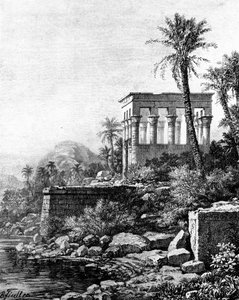 कियोस्क, फिलै मंदिर, मिस्र, 1881 द्वारा अज्ञात
